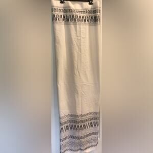 Wild Sage Shower Curtain black white 72” x 72”